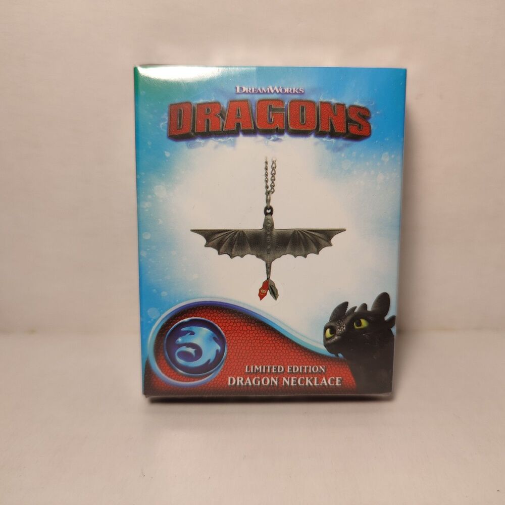 How to Train Your Dragon Limited Edition Toothless Necklace Official Pendant